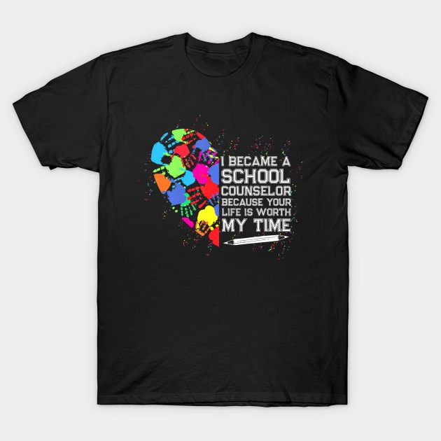 School Counselor Worth My  Back to School Counselor T-Shirt by Art Diana Co